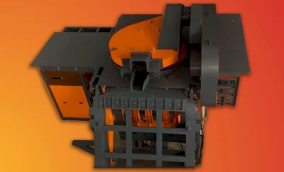 5.Steel Frame Induction Furnace for Larger Applications 2