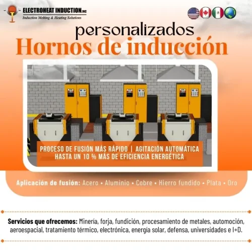 Sistemas de fundición por inducción fabricados a medida